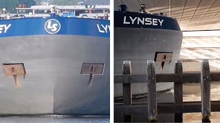 📏LYNSEY🇳🇱 Is Located Quite High In The Water and Heads Towards This Bridge  3057NL [upl. by Knut]