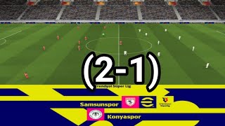 samsunspor vs konyaspor 21  Turkiye Super League 2024  Today Match highlights [upl. by Maffa155]