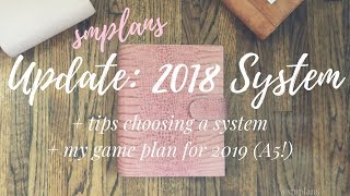 Update 2018 Planner System  Tips to Create Your System  My 2019 Plan [upl. by Upali599]