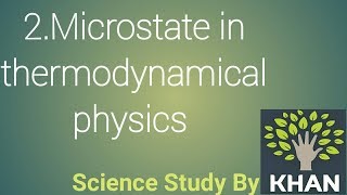 2 Microstate in statistical thermodynamical physics microstates in statistical physics [upl. by Ahsikad]