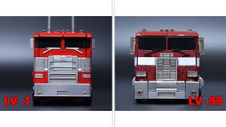 Optimus Prime  Level 1 vs Level 100 Stop Motion Animation [upl. by Ecilahc107]