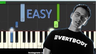 Logic  18002738255 ft Alessia Cara amp Khalid Easy Piano Tutorial [upl. by Walter109]