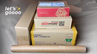 a chaotic but HUGE kpop album unboxing [upl. by Tham231]