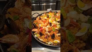 Seafoods paellaamproasted turkeyVikings Buffet shortvideo trendingshorts roast vikings [upl. by Arel]