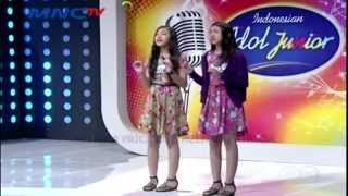 MELISHA PRICILLA amp MELITHA PATRICIA  Audition Indonesian Idol Junior [upl. by Aynom]