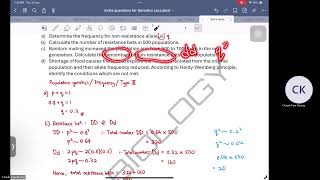 Question 24 Solution  Mendelian Genetics amp Population Genetics [upl. by Madigan]