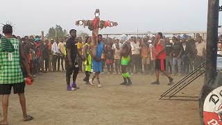 LOLA POSTOLO VS CERF COMBAT DE CATCH CONGOLAIS À FOUNGUROUME 2024 [upl. by Nolad]