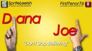 Dont Stop Believin Glee Version  Duet by Diana and Joel [upl. by Aihsatan]