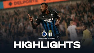 CLUB BRUGGE  CHARLEROI I HIGHLIGHTS I 2023  2024 [upl. by Ymmak]