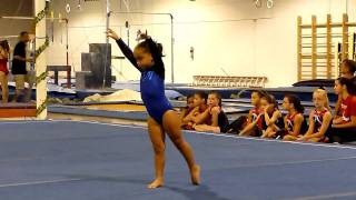 Level 2 Gymnastics Floor Routine JoElles first meet [upl. by Noteek]