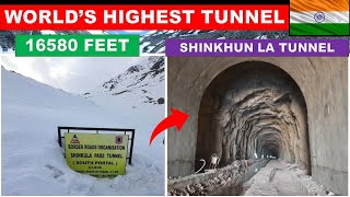 Shinkhun La Tunnel Worlds highest tunnel in India  Shinkun La Tunnel update  Papa Construction [upl. by Evelunn]