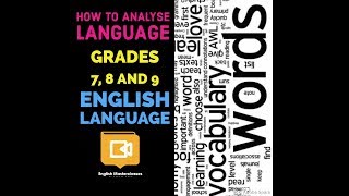 English language  how to analyse language [upl. by Flodur]