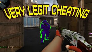 CSGO VERY Legit Hacking  MY TEAM EXPOSED ME XD ft Iniuria [upl. by Nakashima]