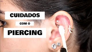 COLOQUEI 5 PIERCINGS NA ORELHA DE UMA VEZ SÓ  MINHA REAÇÃO DOEU MUITO [upl. by Dearborn]