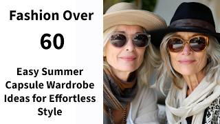 Fashion Over 60 Easy Summer Capsule Wardrobe Ideas for Effortless Style [upl. by Ynotna]