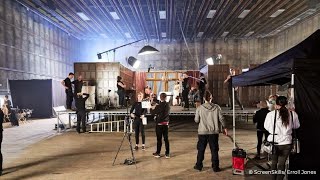 Explore behind the scenes of a film set with First day on set 360 video [upl. by Schweitzer]