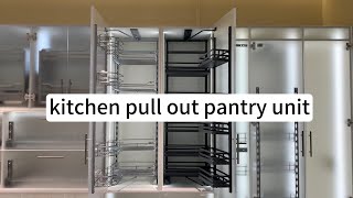 WELLMAX Wire pantry unit basket 5layer pull out larder unit for kitchen storage [upl. by Jerrilyn736]