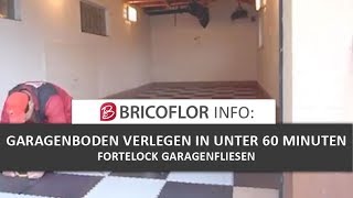 Fortelock PVCGaragenboden  Garagenfliesen einfach verlegen  DIY [upl. by Felecia]