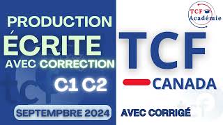 Préparation TCF  Production écrite avec correction Tâche 01 02 03 [upl. by Fauver]