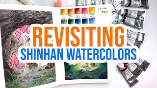 Revisiting ShinHan Watercolors  Extrafine Watercolor Paints 🎨 [upl. by Harad]