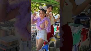 Gorgeous Chef Sells Noodle With Her Young Sister [upl. by Mandal]