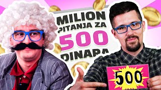 DEDA TOZA SE VRATIO  MILION Pitanja Za 500 DINARA [upl. by Trebmal]