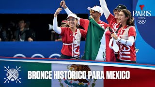 México recibe histórica medalla de bronce en tiro con arco  Juegos Olímpicos París 2024 [upl. by Learsiy]