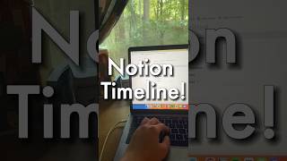 QUICK Timeline in Notion ✨ notion notiontemplate notiontips [upl. by Haskel]