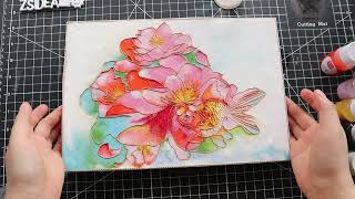 How to make a Cloisonné painting using the Cloisonné process Cloisonne painting for beginners [upl. by Yesnel422]