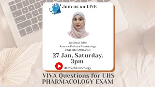 Prof Pharmacology Important Viva Questions for UHS Students  Pharmacology exam  MBBS BDS DPharm [upl. by Chara456]