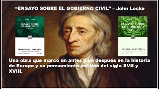 Review del quotENSAYO SOBRE EL GOBIERNO CIVILquot  John Locke [upl. by Anima]