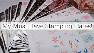 My Must Have Nail Stamps  GREAT for Beginners  And NEW Stamping Plates [upl. by Judie226]