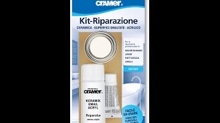 Cramer KitRiparazione per Superfici Smaltate Ceramica amp Acrilico [upl. by Nevram560]