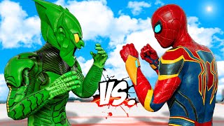 GREEN GOBLIN VS IRON SPIDER  EPIC SUPERHEROES WAR [upl. by Llecrad908]