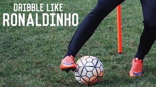 How To Dribble Like Ronaldinho  Five Easy Ronaldinho Skill Moves [upl. by Hanikahs]