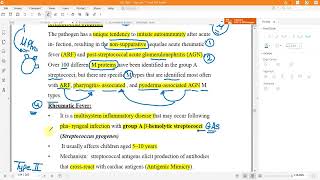 1  Microbiology 1st Lecture Rheumatic Fever [upl. by Odrarej]