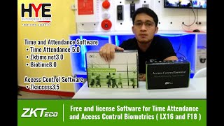 Zkteco free and license Software for Time Attendance and Access Control Biometrics [upl. by Alistair]