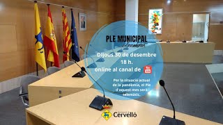 Sessió 10 Extraordinària de Ple Municipal del 30 desembre de 2021 [upl. by Ataner]