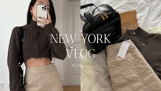 New York vlog 🗽 뉴욕 브이로그  직장인 일상  점심시간 소호  초콜렛 라바 케이크 만들기  제네시스 하우스  발렌타인 데이  데일리룩 Eng sub [upl. by Damalis]