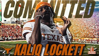 BREAKING 4Star WR Kaliq Lockett COMMITS to Texas  Longhorns Football  Recruiting News [upl. by Emmerich]