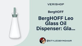 BergHOFF BergHOFF Leo Glass Oil Dispenser Glass amp Mint Review [upl. by Marrilee119]