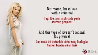 Criminal  Britney Spears Lyrics video dan terjemahan [upl. by Auhsohey921]