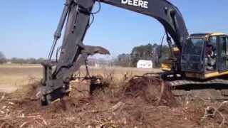 Trying Out The New Stumper For The Deere 270D Excavator [upl. by Gierk]