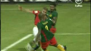 Zidans assist in African Cup Of Nations final 2008  Egypt vs Cameroon 10 [upl. by Nnahoj949]