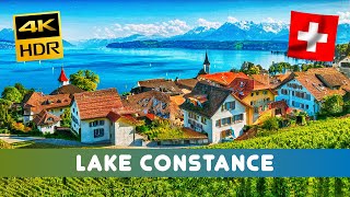 Beautiful Switzerland🇨🇭Lake Constance 🐟 stunning landscapes amp charming villages 🫶 4KHDR [upl. by Sirromal564]