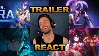 Aventurines VA Reacts to ALL Honkai Star Rail Trailers  Camden Sutkowski [upl. by Wightman880]