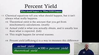 Percent Yield in Stoichiometry [upl. by Nwahs645]