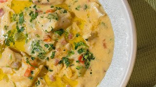 Cheddar and Chorizo Creamy Fish Stew [upl. by Hannis]