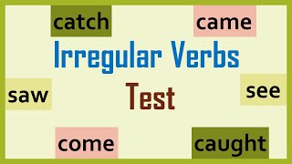 English Irregular Verbs Test [upl. by Crispas]