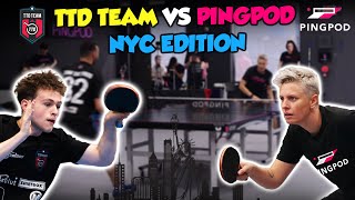 1ST EVER International Match  TTD Team vs PingPod [upl. by Harwin]